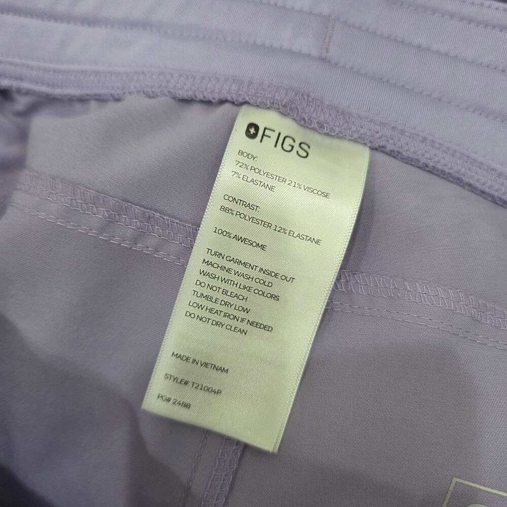 Figs Kade Cargo Scrub Pants Straight Leg Lavender Purple T21004 XL/P Petite - Picture 6 of 8